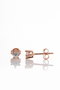 Heliophilia Silver Pendientes de Plata de Ley 925 Rosa